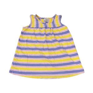 Hanna Andersson Yellow Purple Pink Striped Tank Top Cotton Girls Size 140 10